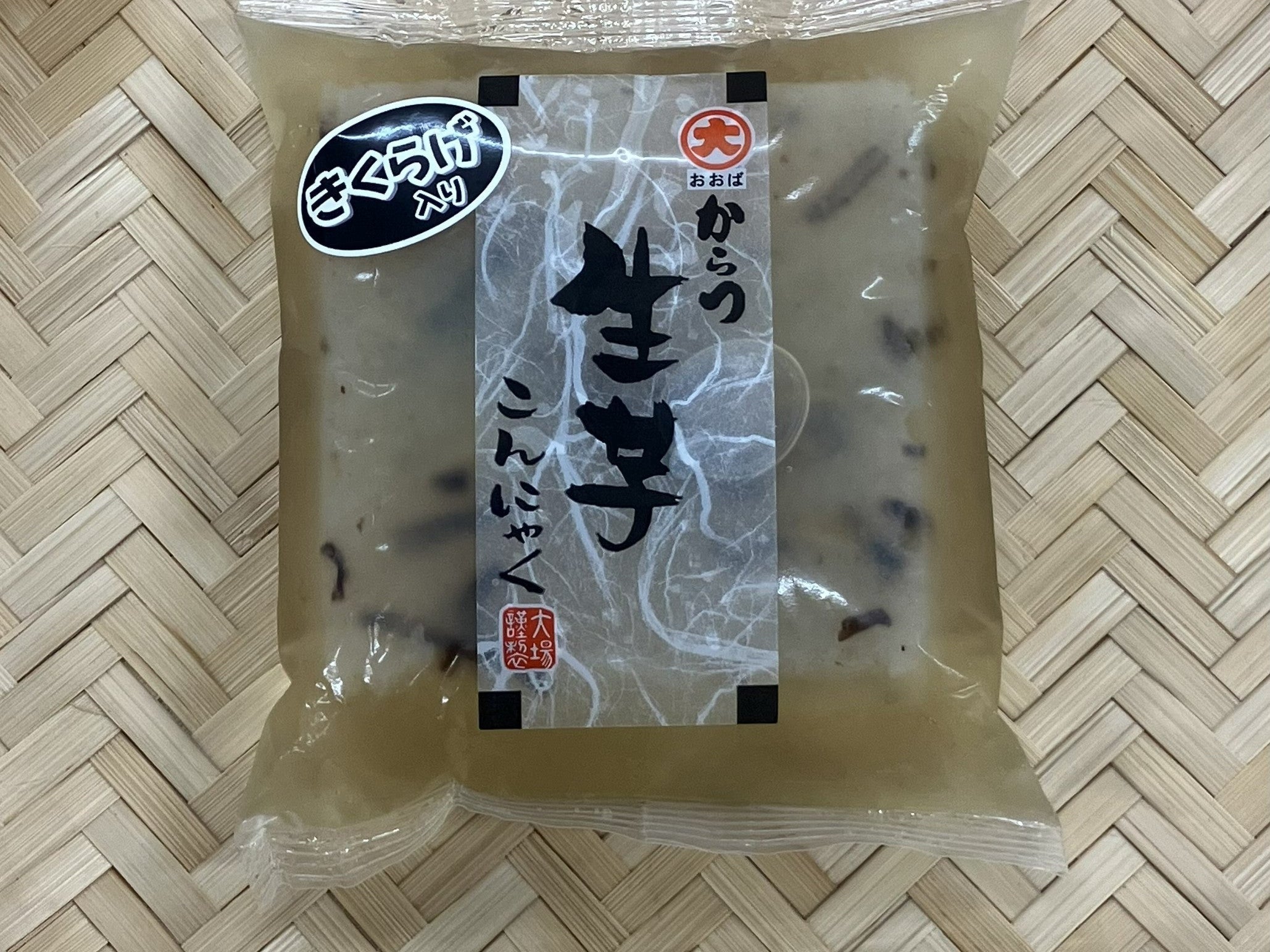 大場食品さん新商品「きくらげ入り生こんにゃく」